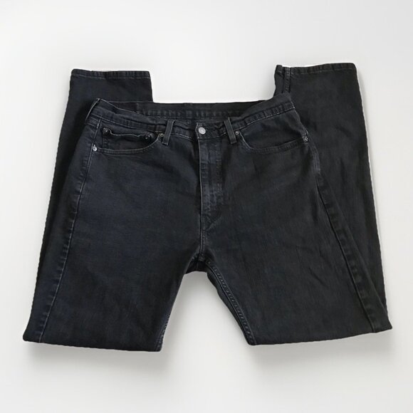 Levi’s 505 Regular Fit Straight Leg Jeans 36x34‎ Two Pairs Black And Blue EUC - Picture 3 of 5